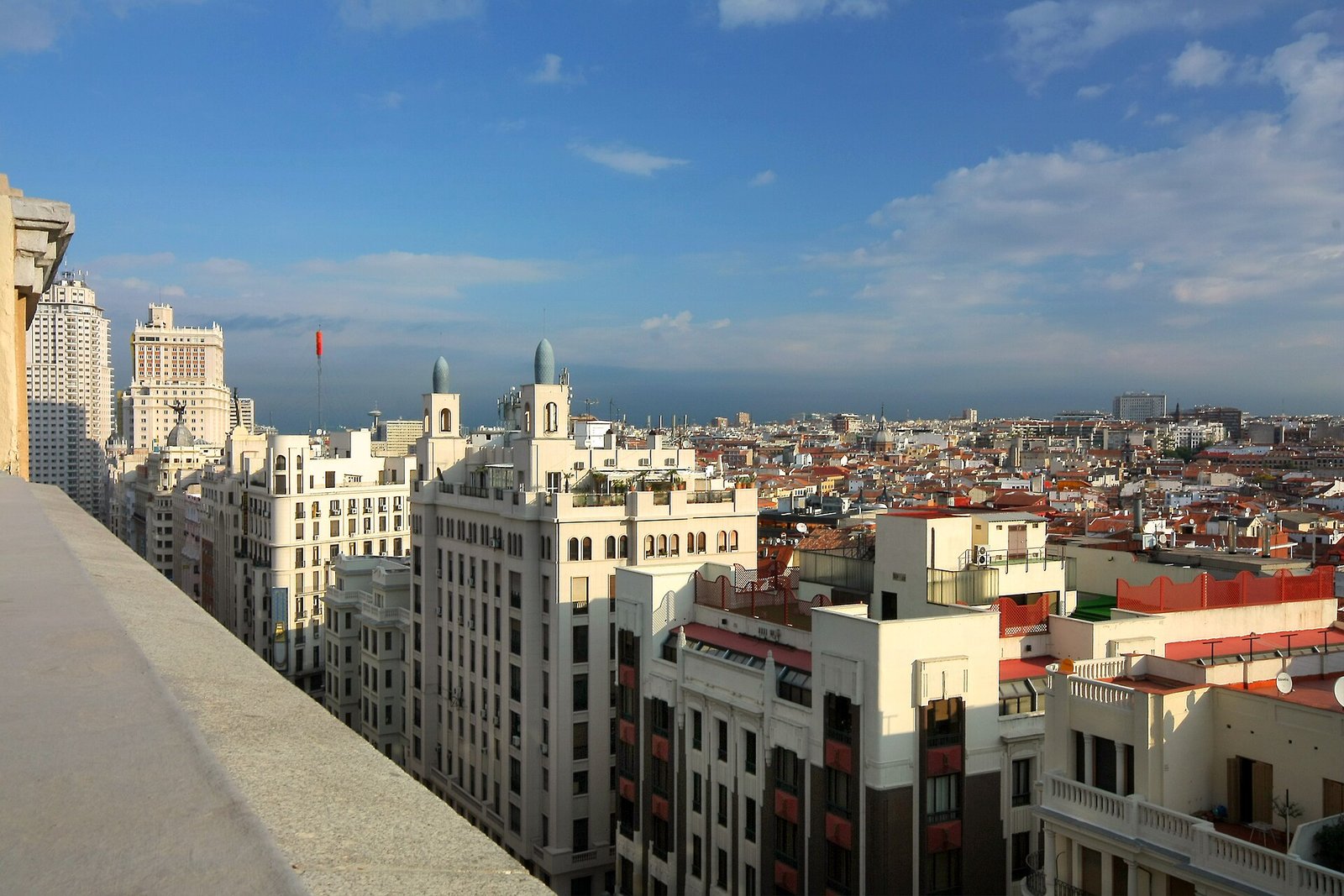 Madrid vista de la ciudad Gran Vía