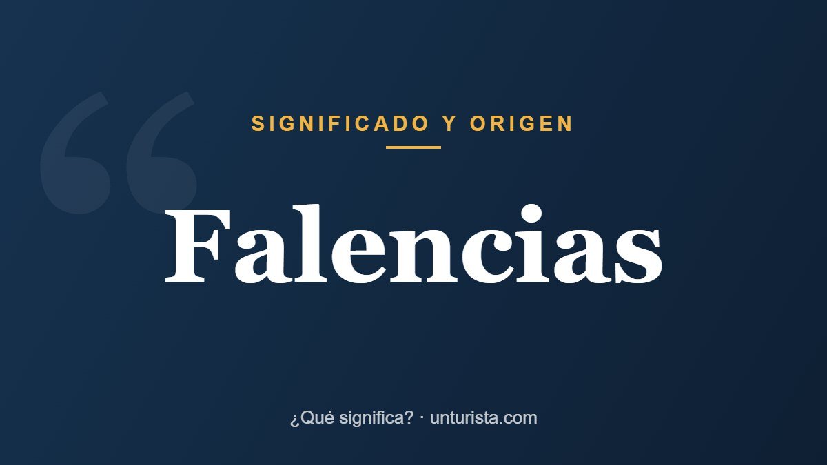 Significado de la palabra «falencias»